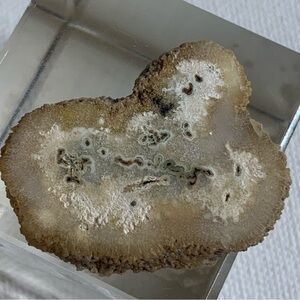 Las Torres Mine Uruguay Stalactite Slice Polished Crystal Display Specimen 1.4